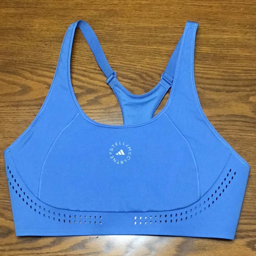 Adidas by Stella McCartney true purpose blue sports bra